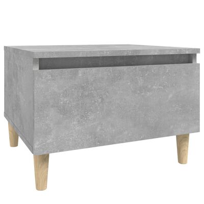 vidaXL Šoninis staliukas, betono pilkas, 50x46x35cm, apdirbta mediena