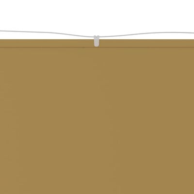 vidaXL Vertikali markizė, smėlio spalvos, 140x600cm, oksfordo audinys
