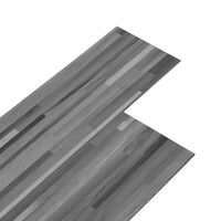 vidaXL Grindų plokštės, pilkos, PVC, 5,21m², 2mm, dryžuotos