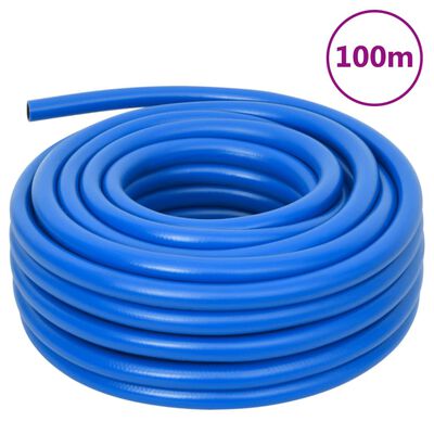 vidaXL Oro žarna, mėlynos spalvos, 0,7", 100m, PVC