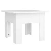 vidaXL Kavos staliukas, baltos spalvos, 55x55x42cm, apdirbta mediena