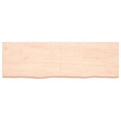 vidaXL Stalviršis, 160x50x(2–6)cm, neapdorotas ąžuolo medienos masyvas
