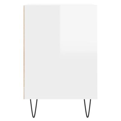 vidaXL Televizoriaus spintelė, balta, 160x35x55cm, mediena, blizgi