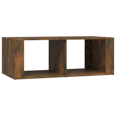 vidaXL Kavos staliukas, dūminio ąžuolo, 100x50x36cm, apdirbta mediena