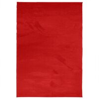 vidaXL Kilimas OVIEDO, raudonos spalvos, 140x200cm, trumpi šereliai