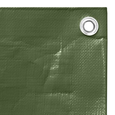 vidaXL Tentas, žalios spalvos, 6x12m, 260g/m², HDPE