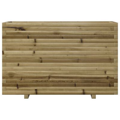 vidaXL Sodo lovelis, 110x40x72cm, impregnuota pušies mediena