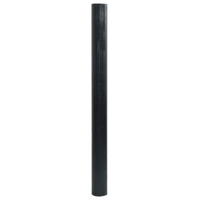 vidaXL Kilimas, juodos spalvos, 60x500cm, bambukas, stačiakampis