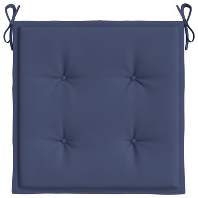 vidaXL Palečių pagalvėlės, 4vnt., mėlynos, 50x50x3cm, oksfordo audinys