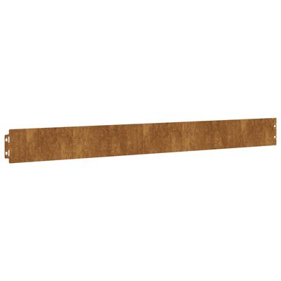 vidaXL Vejos apvadai, 50vnt., 10x103cm, lankstus Corten plienas