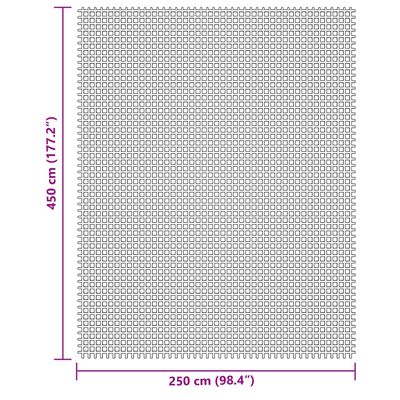 vidaXL Stovyklavimo paklotas, kreminės spalvos, 4,5x2,5m