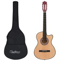 vidaXL Akustinės gitaros rinkinys, 12 dalių, 38", 6 stygos