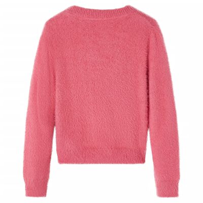 Vaikiškas megztinis, sendintos rožinės spalvos, megztas, 104 dydžio