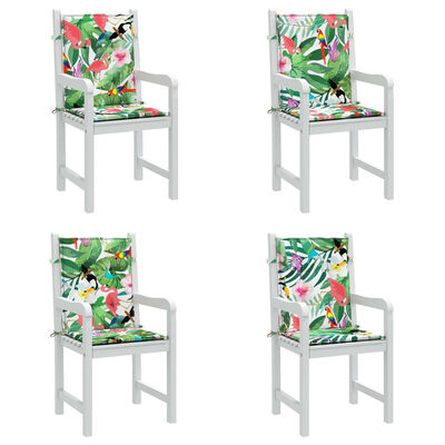 vidaXL Kėdės pagalvėlės, 4vnt., įvairių spalvų, audinys