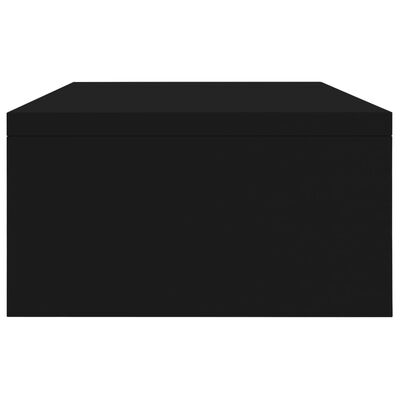vidaXL Monitoriaus stovas, juodas, 42x24x13cm, apdirbta mediena
