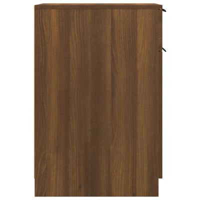 vidaXL Rašomojo stalo spintelė, ruda, 33,5x50x75cm, apdirbta mediena