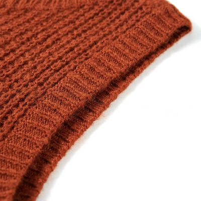 Vaikiškas megztinis-liemenė, smėlio spalvos, megztas, 128 dydžio