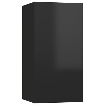 vidaXL Televizoriaus spintelės, 2vnt., juodos, 30,5x30x60cm, mediena