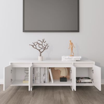 vidaXL Televizoriaus spintelė, balta, 120x30x40,5 cm, apdirbta mediena