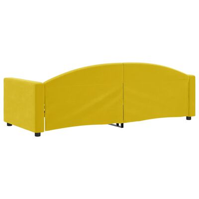 vidaXL Sofa, geltonos spalvos, 80x200cm, aksomas