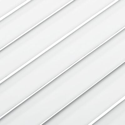 vidaXL Spintelės durelės, baltos, 39,5x39,4cm, pušis, žaliuzių dizaino