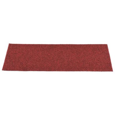 vidaXL Lipnūs laiptų kilimėliai, 15vnt., raudoni, 60x25cm