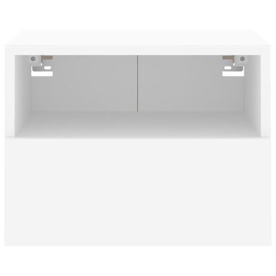 vidaXL Sieninės TV spintelės, 2vnt., baltos, 40x30x30cm, mediena