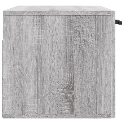 vidaXL Sieninė spintelė, pilka ąžuolo, 80x36,5x35cm, apdirbta mediena
