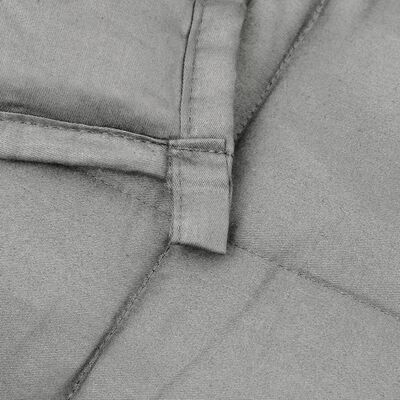 vidaXL Sunki antklodė, pilkos spalvos, 200x225cm, audinys, 9kg
