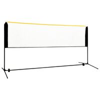 vidaXL Reguliuojamas badmintono tinklas, 300x103x94–158cm, metalas