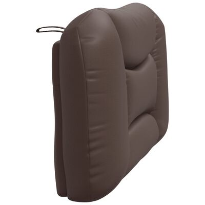 vidaXL Galvūgalio pagalvėlė, rudos spalvos, 100 cm, dirbtinė oda