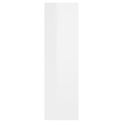 vidaXL Sieninė lentyna, baltos spalvos, 75x16x55cm, apdirbta mediena