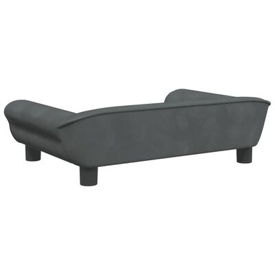 vidaXL Vaikiška sofa, tamsiai pilkos spalvos, 70x45x26cm, aksomas