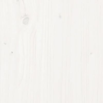 vidaXL Lovos rėmas, baltos spalvos, 120x190cm, pušies medienos masyvas