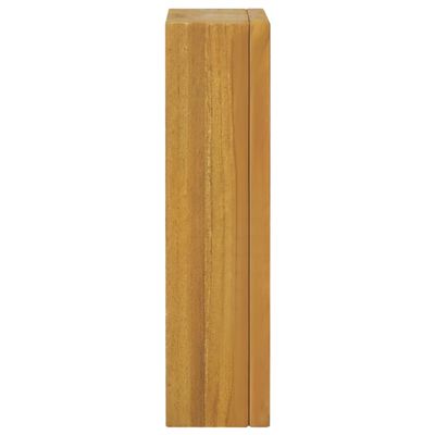 vidaXL Veidrodinė spintelė, 30x10x40cm, tikmedžio medienos masyvas