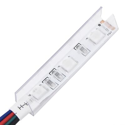 vidaXL Šoninė spintelė su LED lemputėmis, balta, 181,5x37x100cm