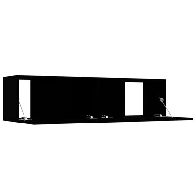 vidaXL Televizoriaus spintelė, juoda, 120x30x30cm, apdirbta mediena