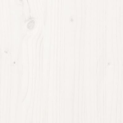 vidaXL Lovos rėmas, baltas, 160x200 cm, medienos masyvas