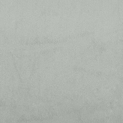 vidaXL Lovos rėmas su galvūgaliu, šviesiai pilkas, 140x200 cm, aksomas
