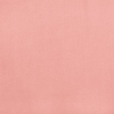 vidaXL Lova su spyruoklėmis ir čiužiniu, rožinė, 140x190 cm, aksomas