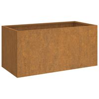 vidaXL Lovelis, 62x30x29cm, Corten plienas