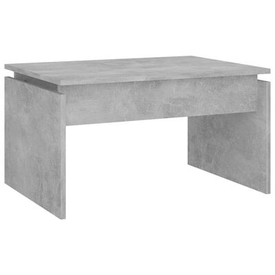 vidaXL Kavos staliukas, betono pilkas, 68x50x38cm, apdirbta mediena
