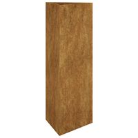 vidaXL Sodo lovelis, 30x26x75cm, Corten plienas