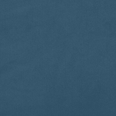 vidaXL Lova su spyruoklėmis ir čiužiniu, mėlyna,90x200 cm, aksomas
