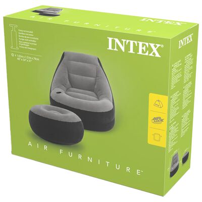 Intex Pripučiama kėdė su pufu Ultra Lounge Relax, 68564NP