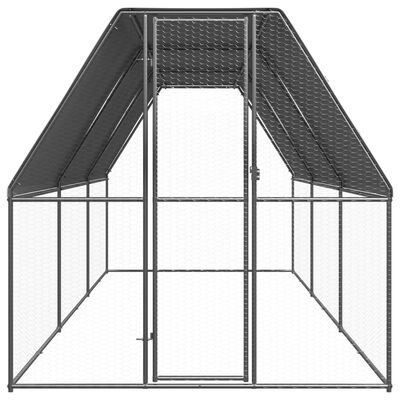 vidaXL Lauko narvas viščiukams, 2x6x2m, galvanizuotas plienas