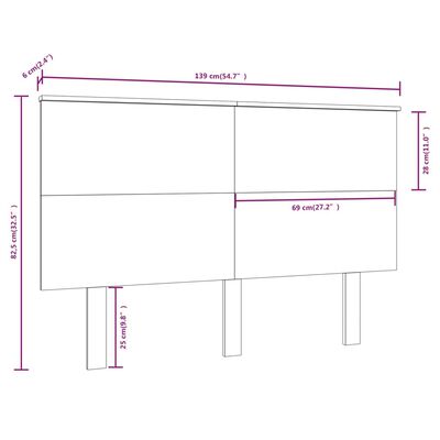 vidaXL Lovos galvūgalis, medaus rudas, 139x6x82,5cm, pušies masyvas