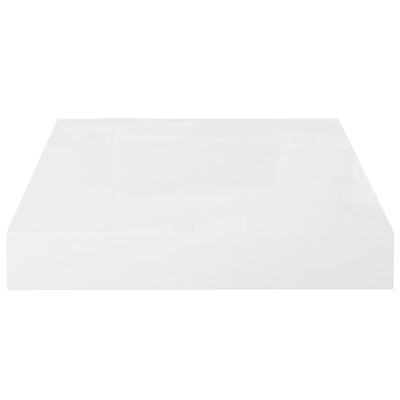 vidaXL Pakabinamos lentynos, 4vnt., baltos, 23x23,5x3,8cm, MDF