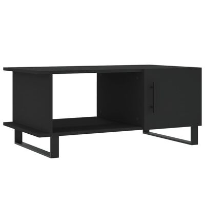 vidaXL Kavos staliukas, juodos spalvos, 90x50x40cm, apdirbta mediena