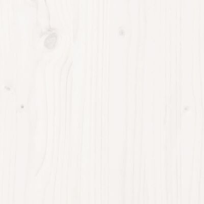 vidaXL Lovos rėmas su galvūgaliu, baltas, 120x200cm, pušies masyvas